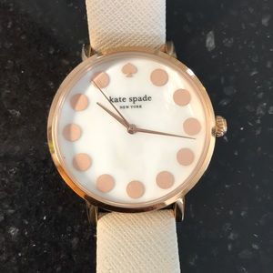 Kate Spade watch. Tan band/gold face.